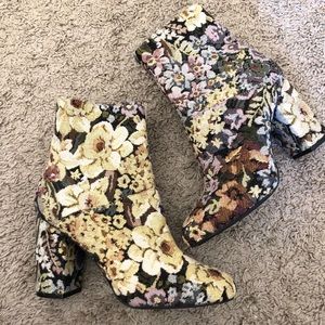 Floral booties